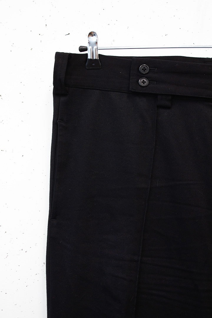 Y-3 Yohji Yamamoto x Adidas katoenen broek met overslag tailleband