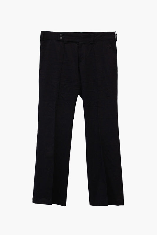 Y-3 Yohji Yamamoto x Adidas katoenen broek met overslag tailleband