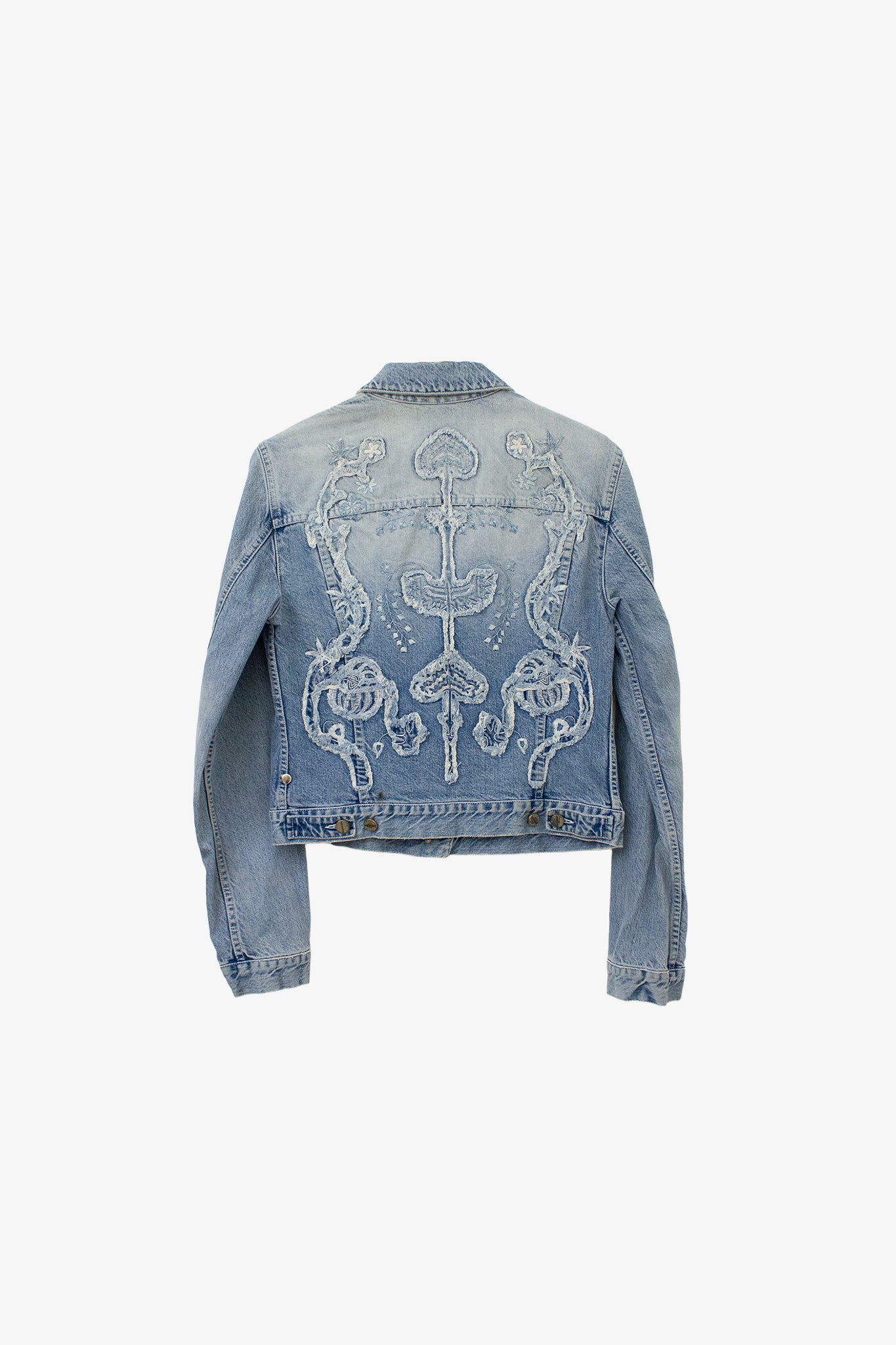 Y2K geborduurd denim Iceberg jasje 
