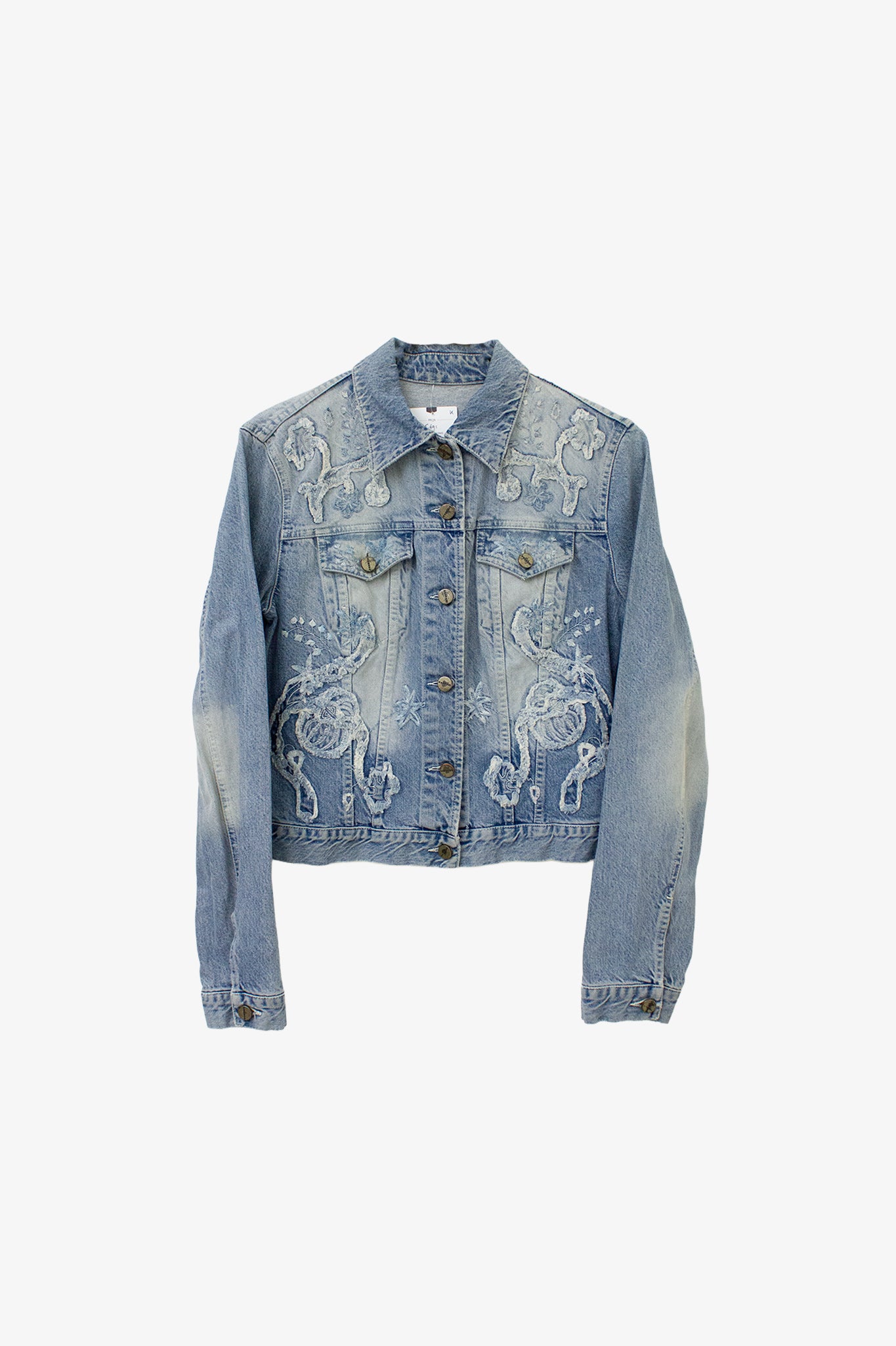 Y2K geborduurd denim Iceberg jasje 