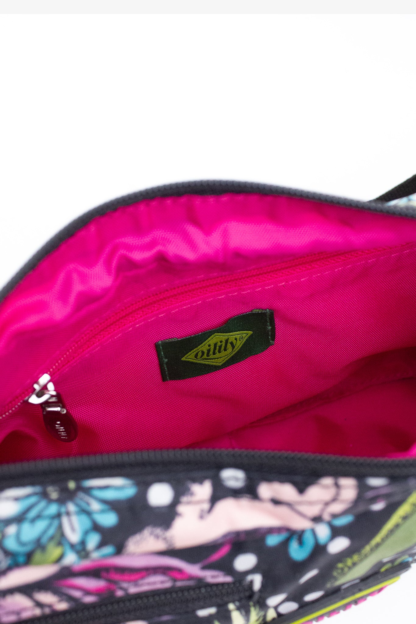 Y2K Oilily schoudertas met gekleurde bloemprint 