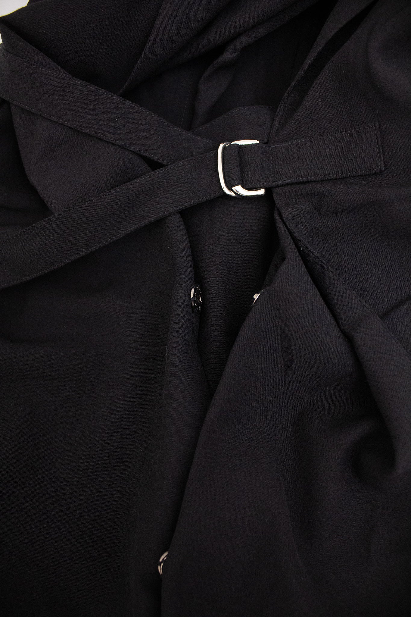 Y’s Yohji Yamamoto AW04/05 wollen sheer vest met overslag