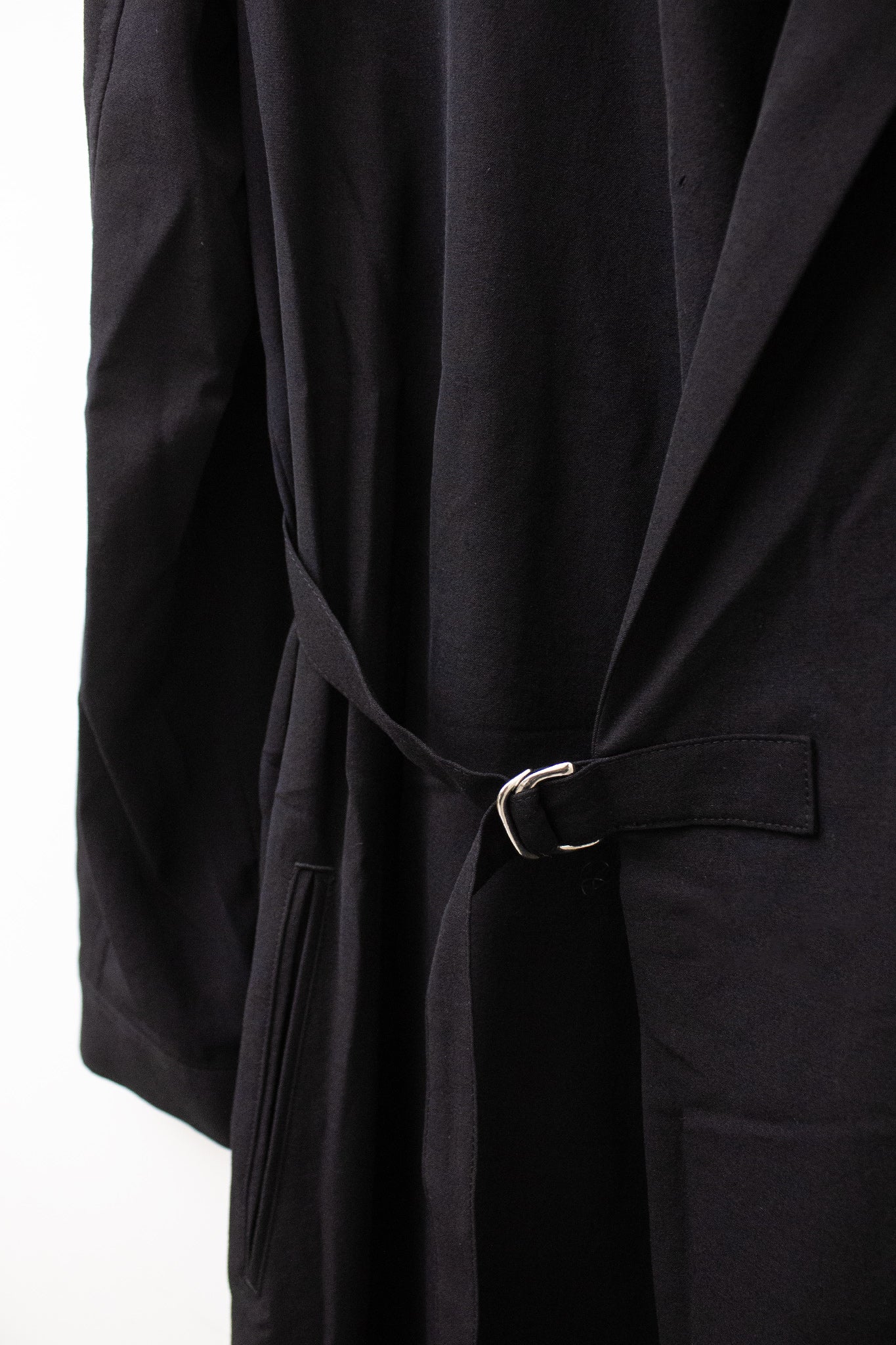 Y’s Yohji Yamamoto AW04/05 wollen sheer vest met overslag
