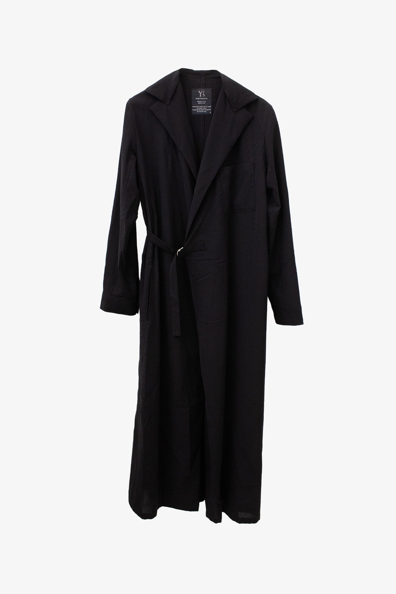 Y’s Yohji Yamamoto AW04/05 wollen sheer vest met overslag