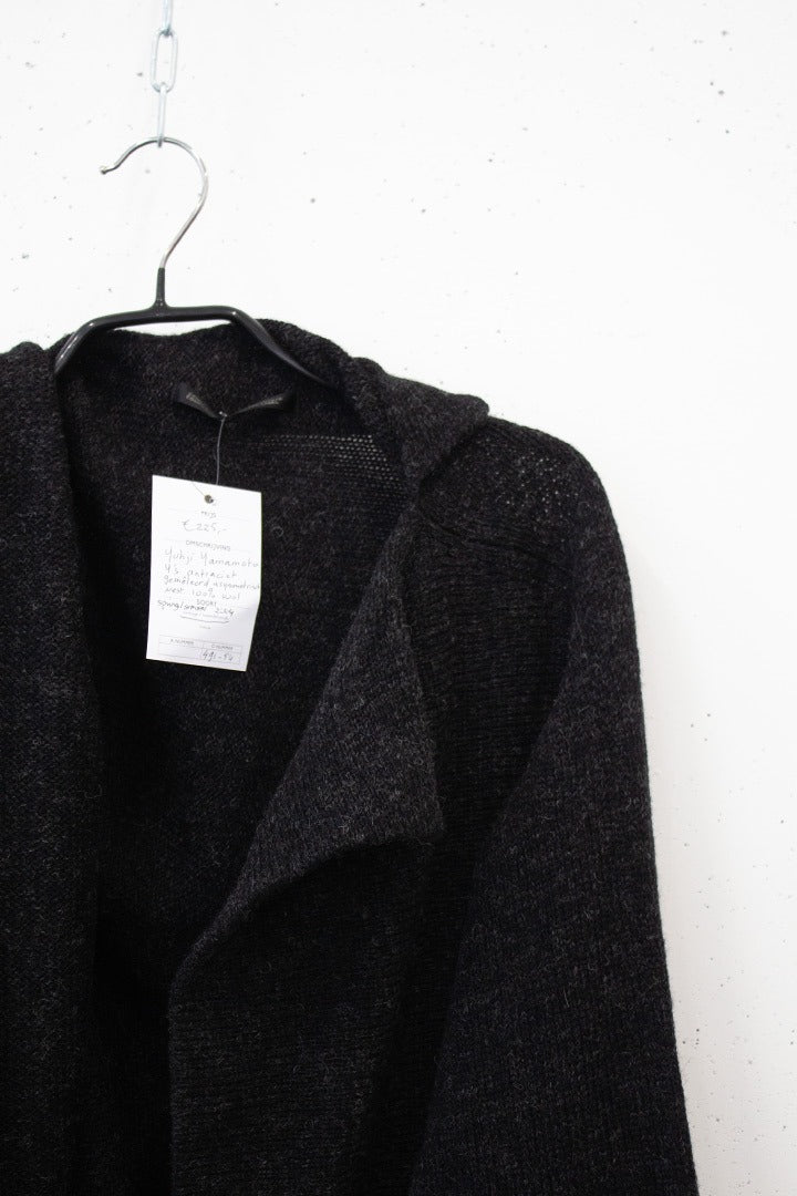 Yohji Yamamoto Y’s AW02/03 antraciet asymmetrisch vest