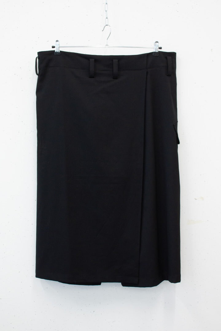 Y’s Yohji Yamamoto FW03/04 wollen broekrok met oversized zak