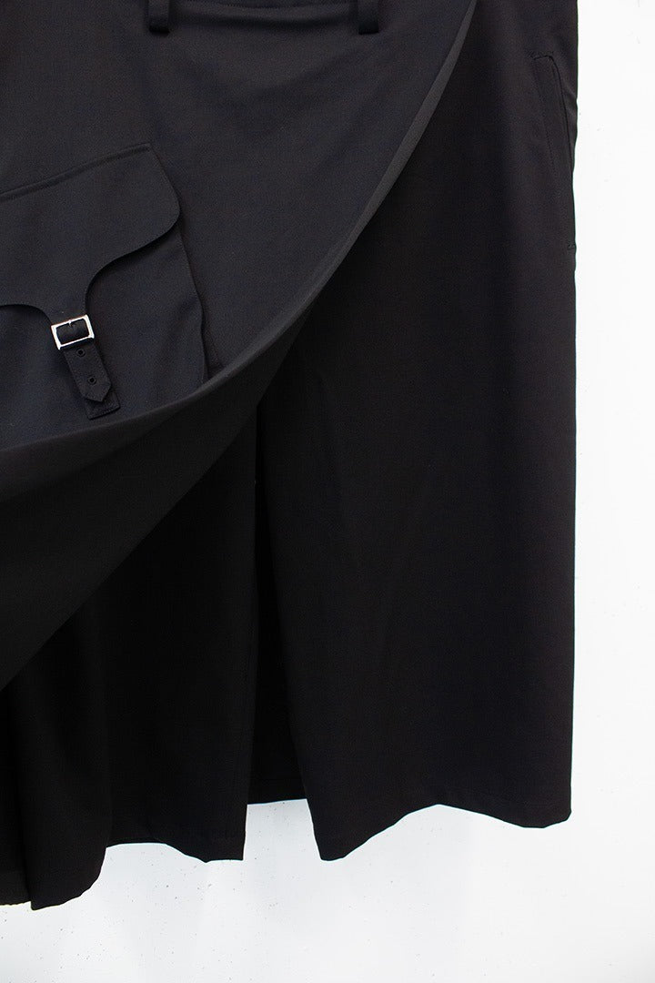 Y’s Yohji Yamamoto FW03/04 wollen broekrok met oversized zak