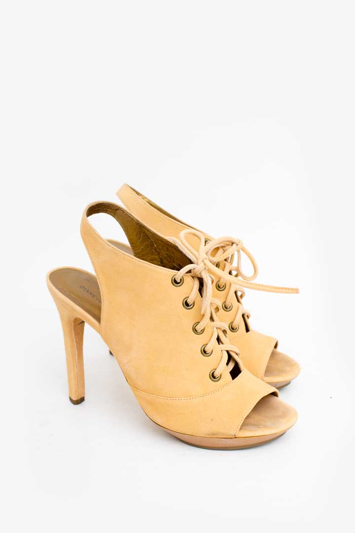 Zalmroze Diane von Furstenberg lace up pumps