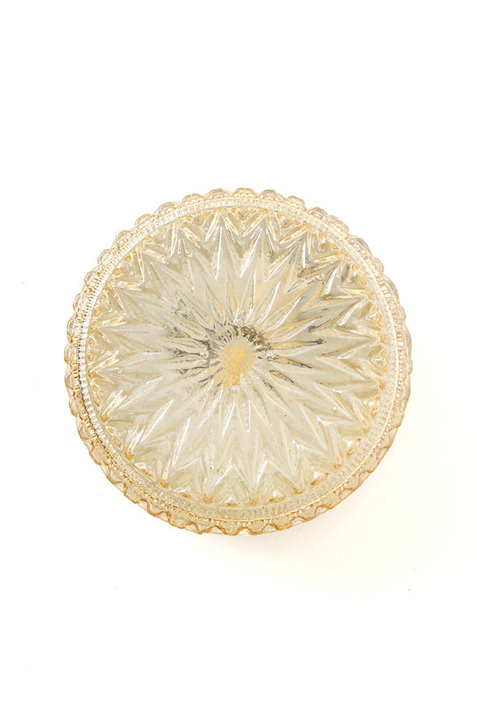 Zalmroze vintage plafonnière jaren 60/70
