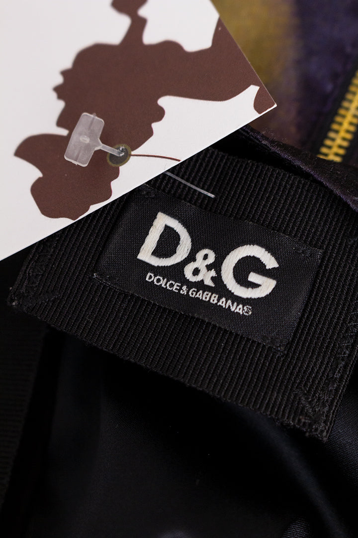 Zijden barok top Dolce & Gabbana met print van twee dames