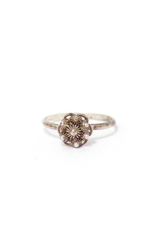 Zilveren ring met Zeeuwse knoop vintage