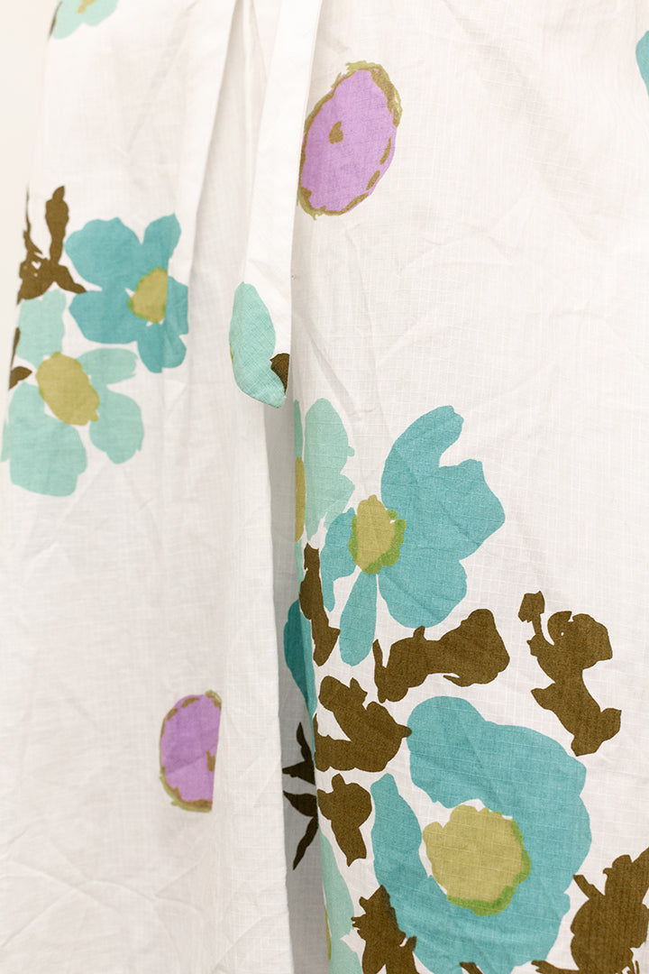 Zomerse witte Marni top met strik en bloemenprint