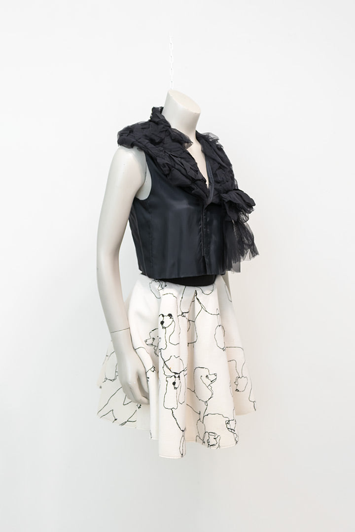 Zwart gilet Comme des Garçons Robe des Chambre 2004