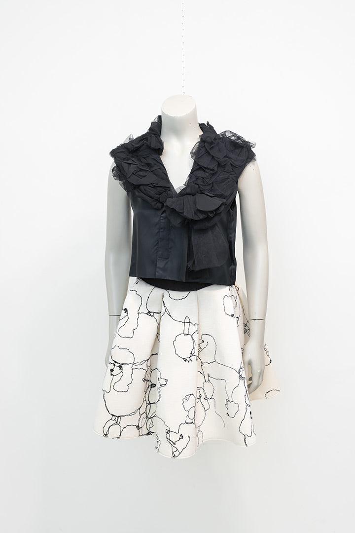 Zwart gilet Comme des Garçons Robe des Chambre 2004