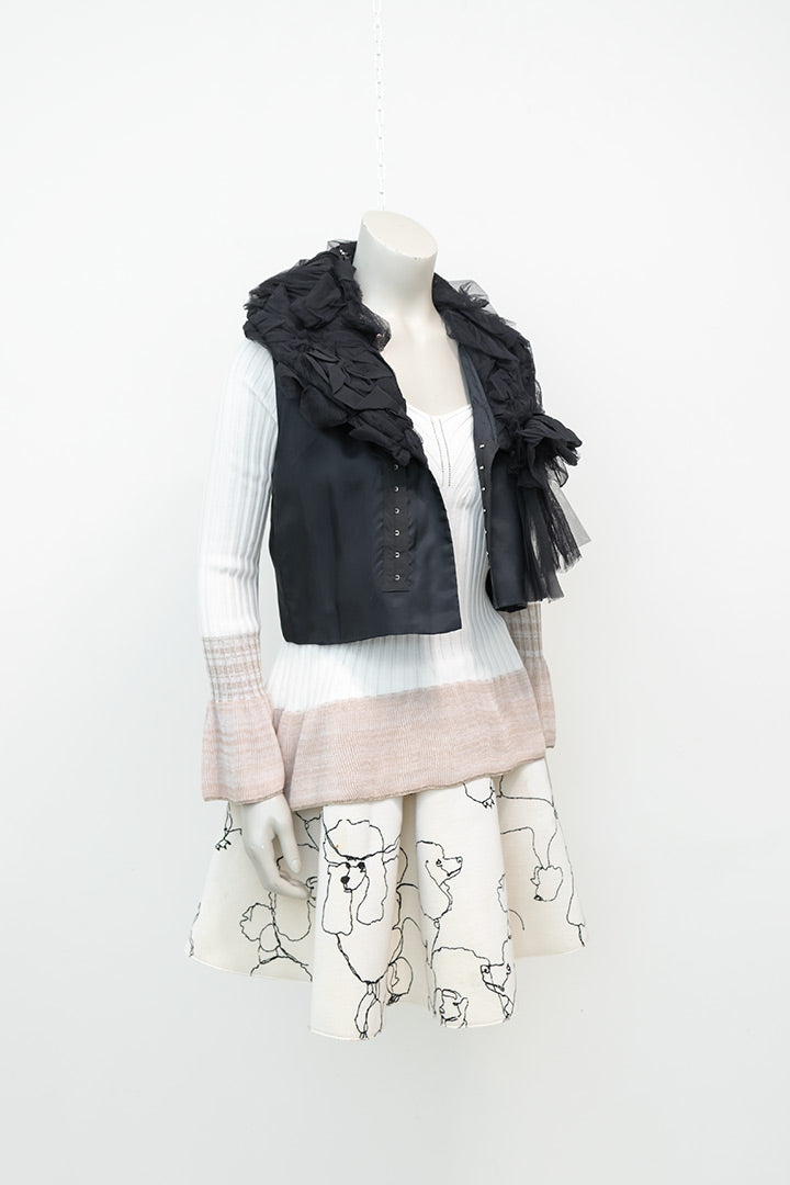 Zwart gilet Comme des Garçons Robe des Chambre 2004