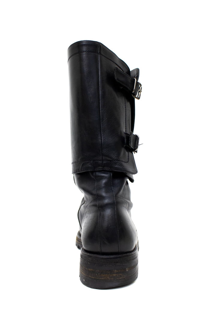 Zwarte leren Ann Demeulemeester laarzen - maat 39/40