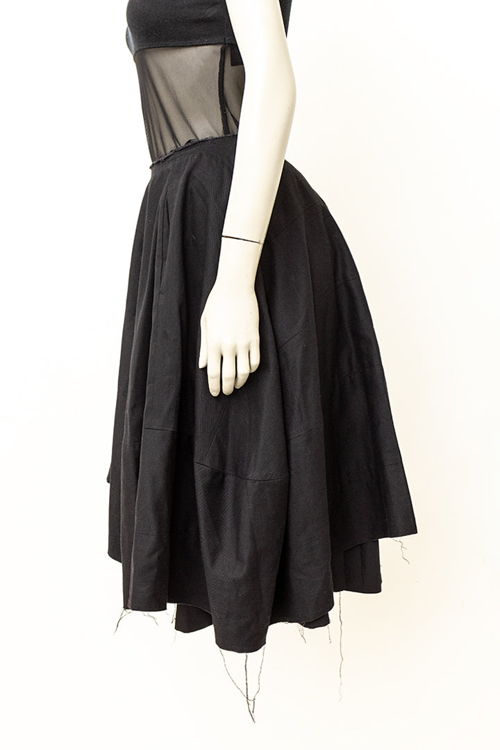 Zwarte puffy rok Comme des Garçons AD2008