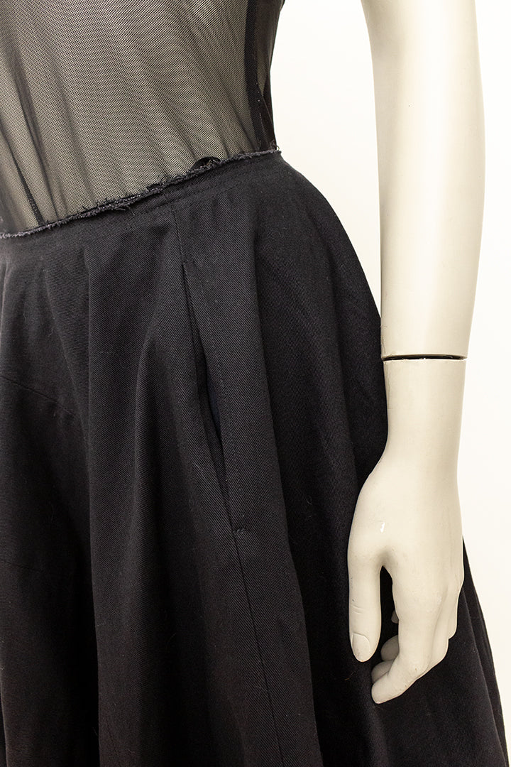 Zwarte puffy rok Comme des Garçons AD2008