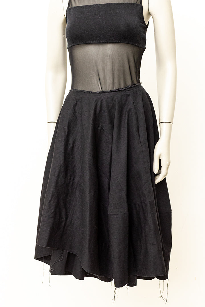 Zwarte puffy rok Comme des Garçons AD2008
