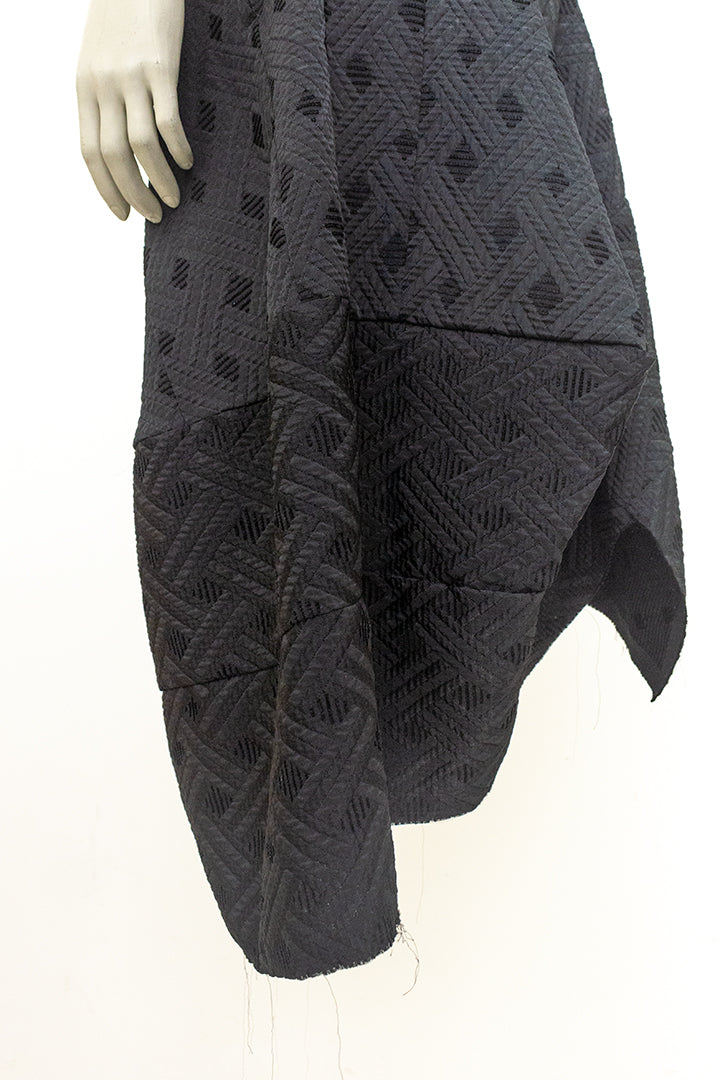 Zwarte rok met textuur Comme des Garçons AD2006