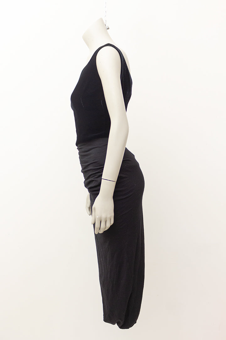 Zwarte wollen maxi rok Lumps and Bumps stijl Junya Watanabe x Comme des Garçons