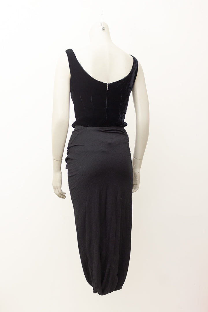 Zwarte wollen maxi rok Lumps and Bumps stijl Junya Watanabe x Comme des Garçons