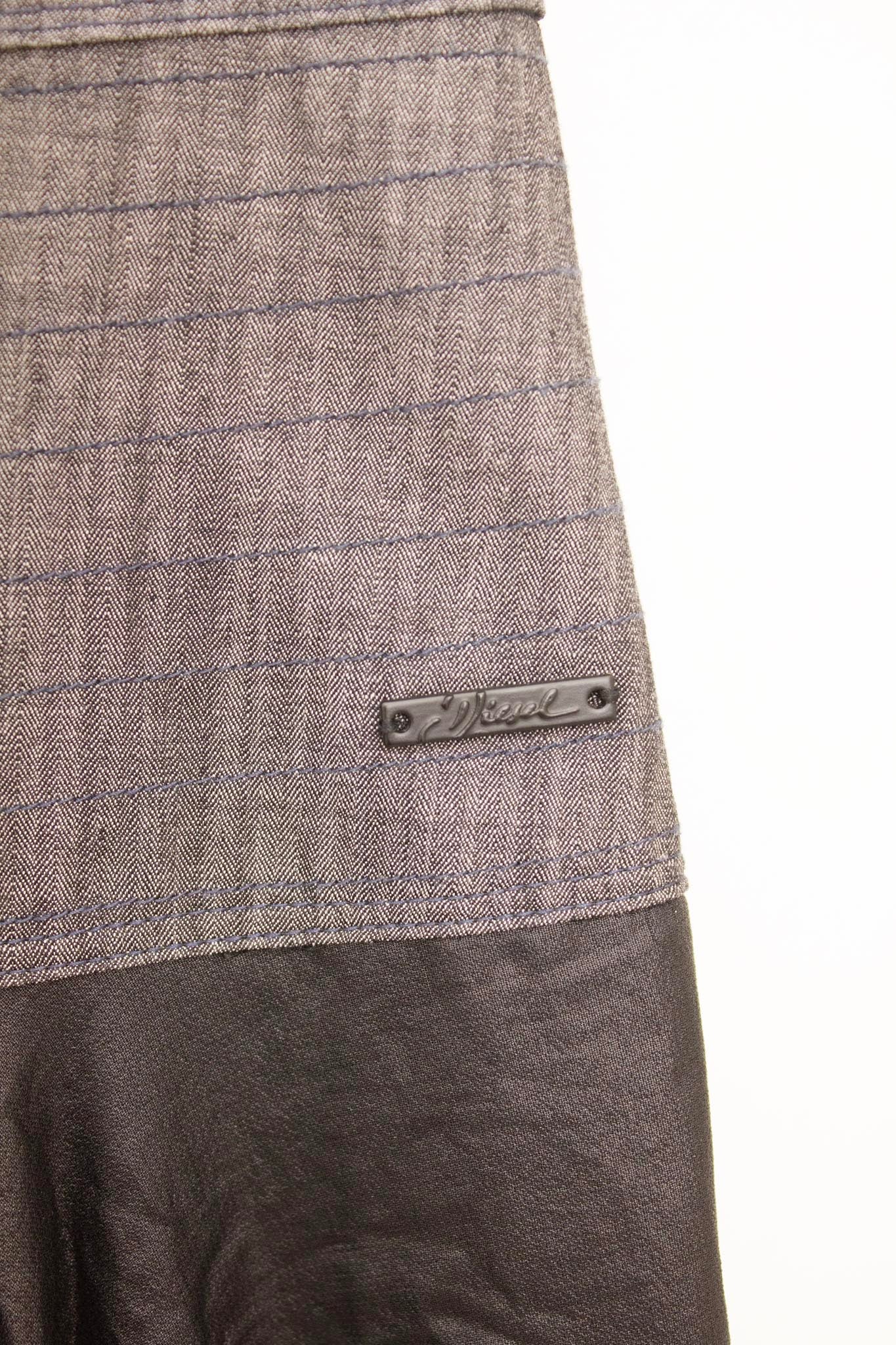 Asymmetrisch flowy Diesel rokje met strikjes-sluiting