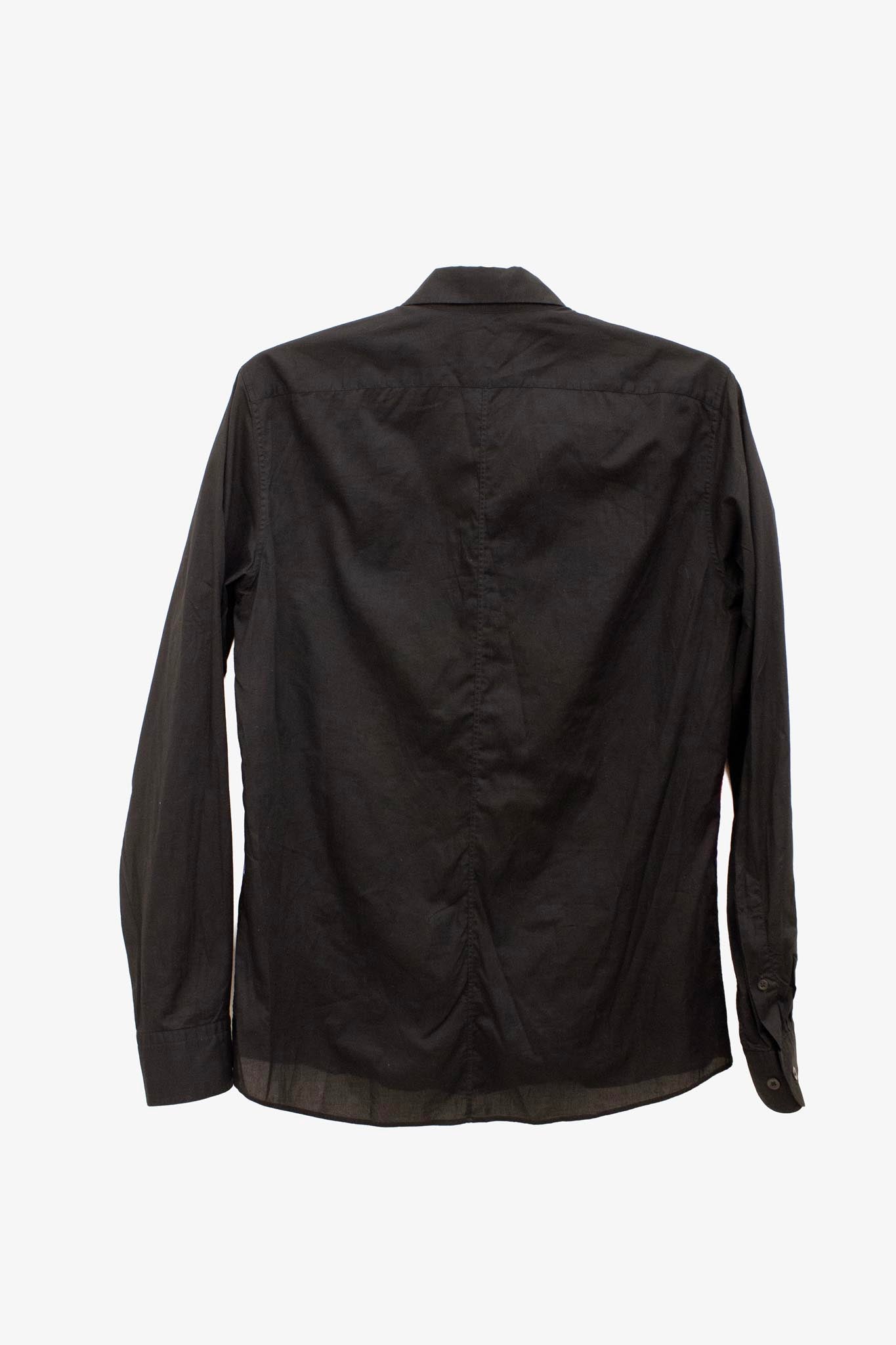 Zwart multicolor Dries van Noten AW19 'Iris' tie dye blouse