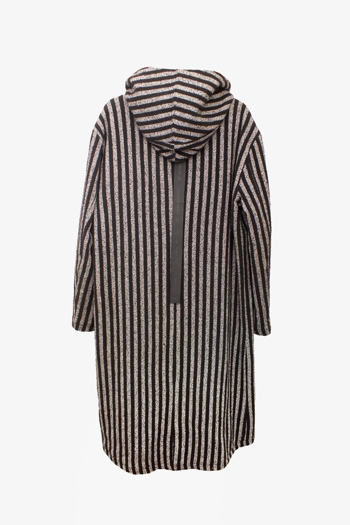Zwart wit gestreepte La Haine Inside Us hooded jas