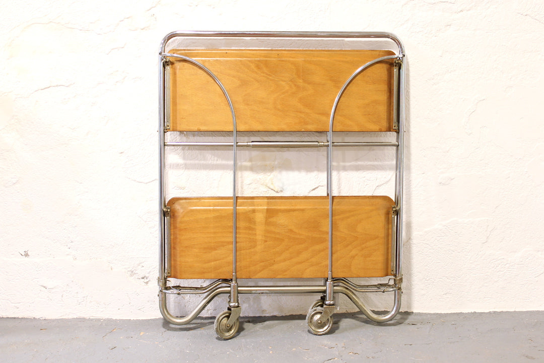 Bremshey Gerlinol Dinett inklapbare trolley mahonie