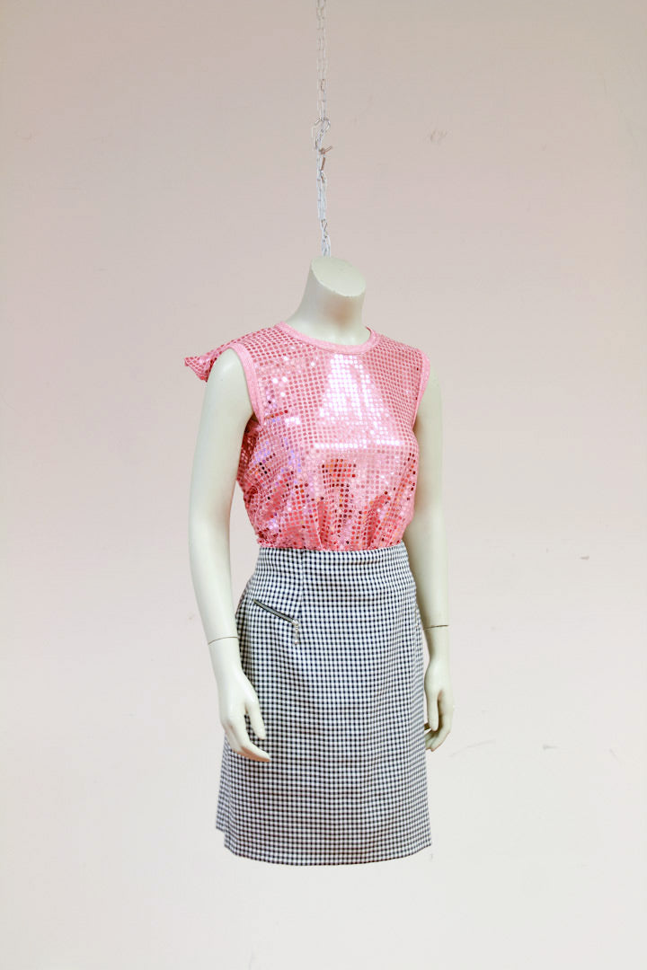 Roze pailletten top van Comme des Garcons 2007
