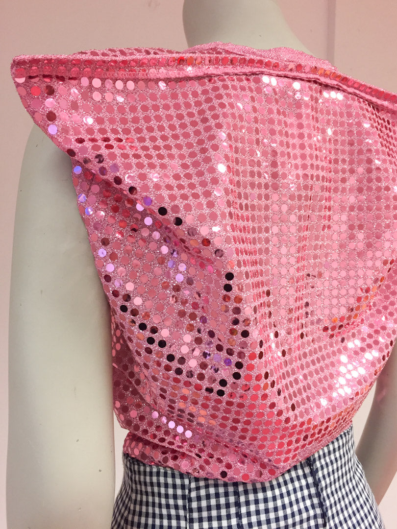 Roze pailletten top van Comme des Garcons 2007