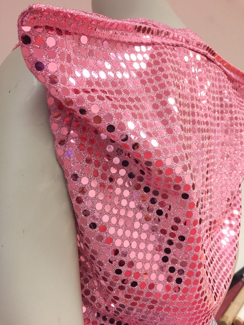 Roze pailletten top van Comme des Garcons 2007