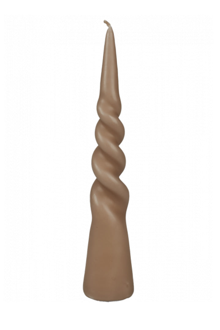 Twisted pilaar kaars - Branded by