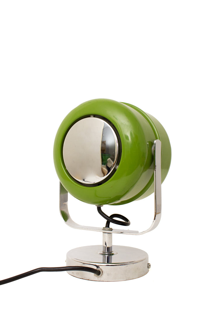 Vintage groene metalen wandlamp