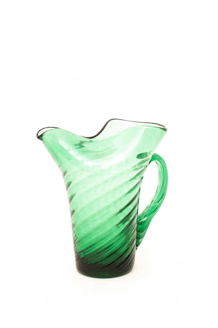 Grote vintage glazen karaf Murano-stijl