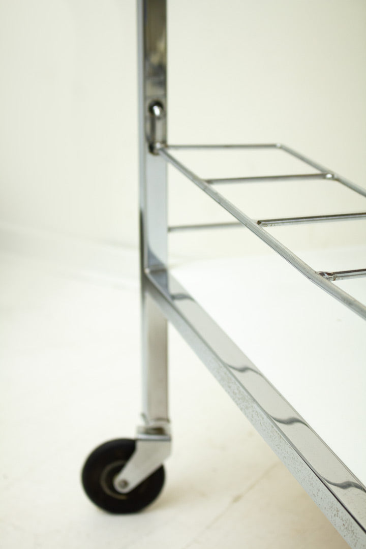 Vintage jaren 70 trolley met warmhoudplaat