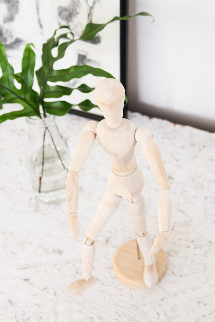 Houten anatomie pop / tekenpop