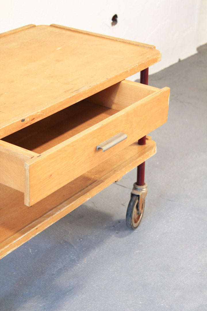 Jaren 40 houten trolley