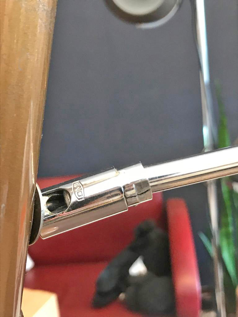 Jaren 60 bruine OMI vloerlamp Sölken Leuchten