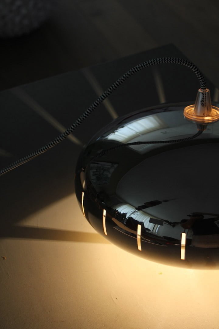 Chrome space age hanglamp