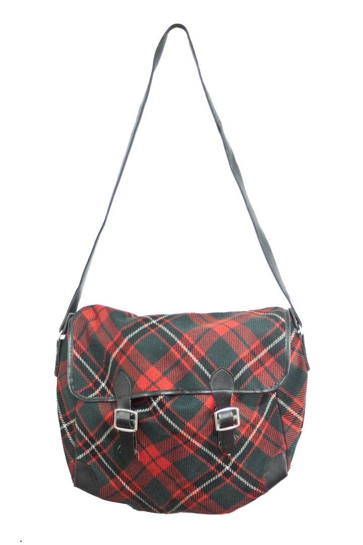 Jaren 60 tartan schoudertas