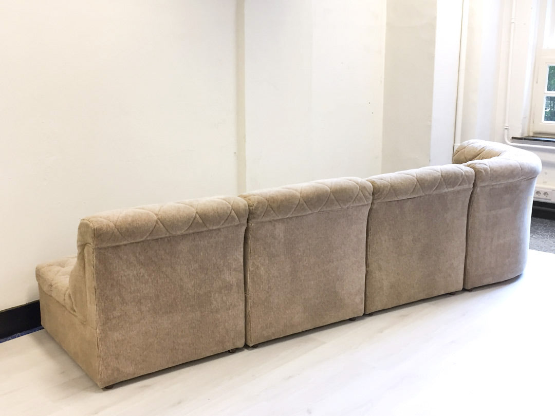 Vintage Laauser Design elementen bank in de stijl van De Sede