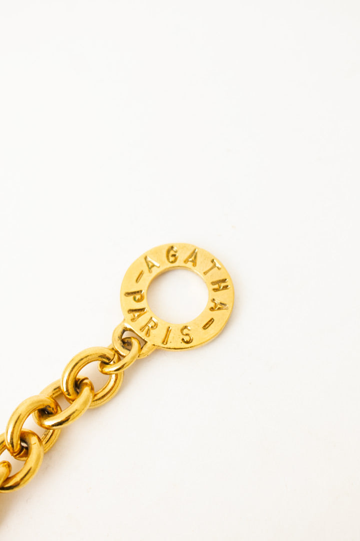 Vintage Agatha Paris ketting met bedels van terriers
