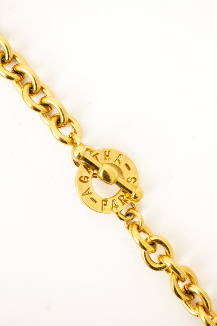Vintage Agatha Paris ketting met bedels van terriers
