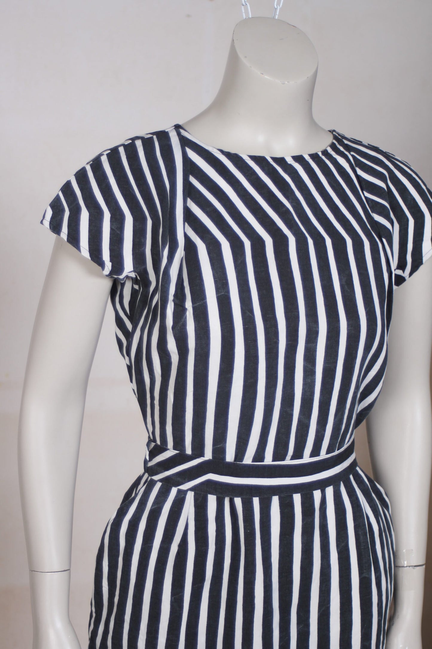 Marimekko jurk zwart wit gestreept