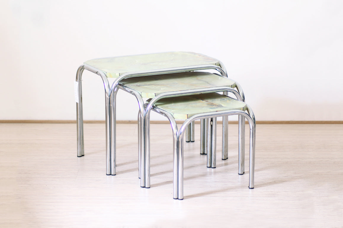 Mintgroene vintage marmer fineer mimiset