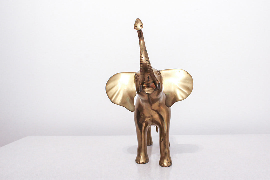 Olifant beeld messing