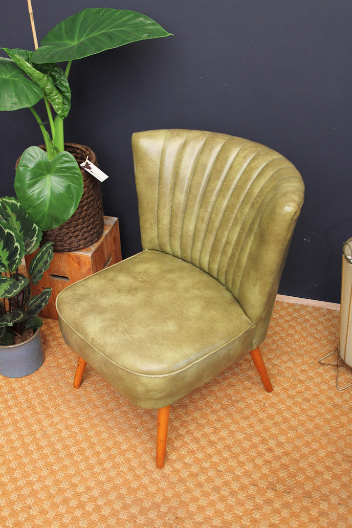 Groene cocktail stoeltjes / vintage club chairs jaren 60