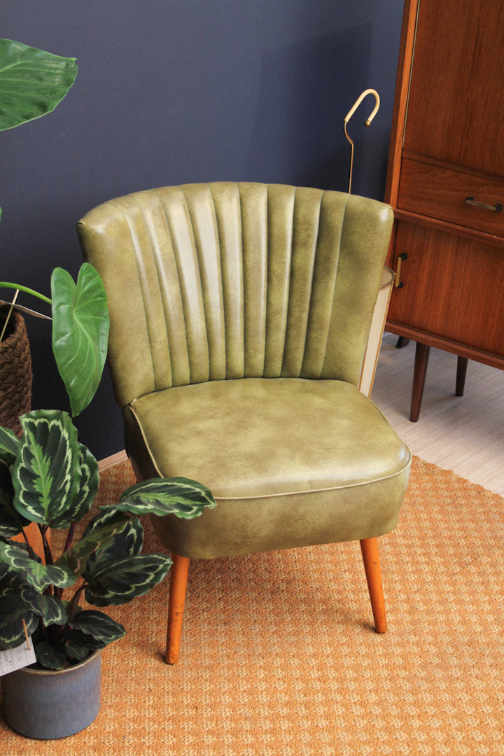 Groene cocktail stoeltjes / vintage club chairs jaren 60